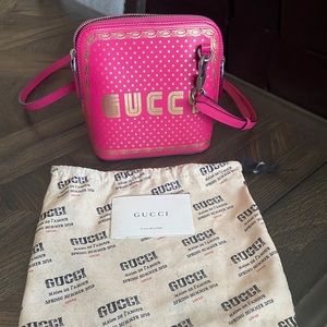 Gucci moon and star collection hot pink crossbody